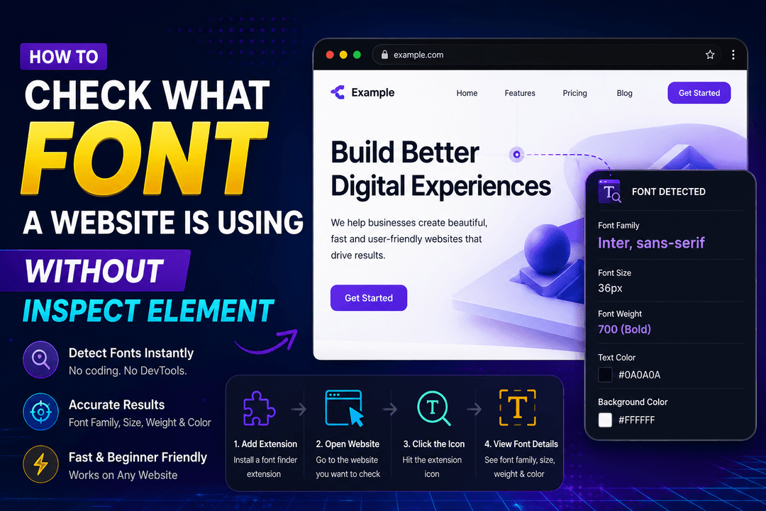 How to Check What Font a Website Is Using Without Inspect Element