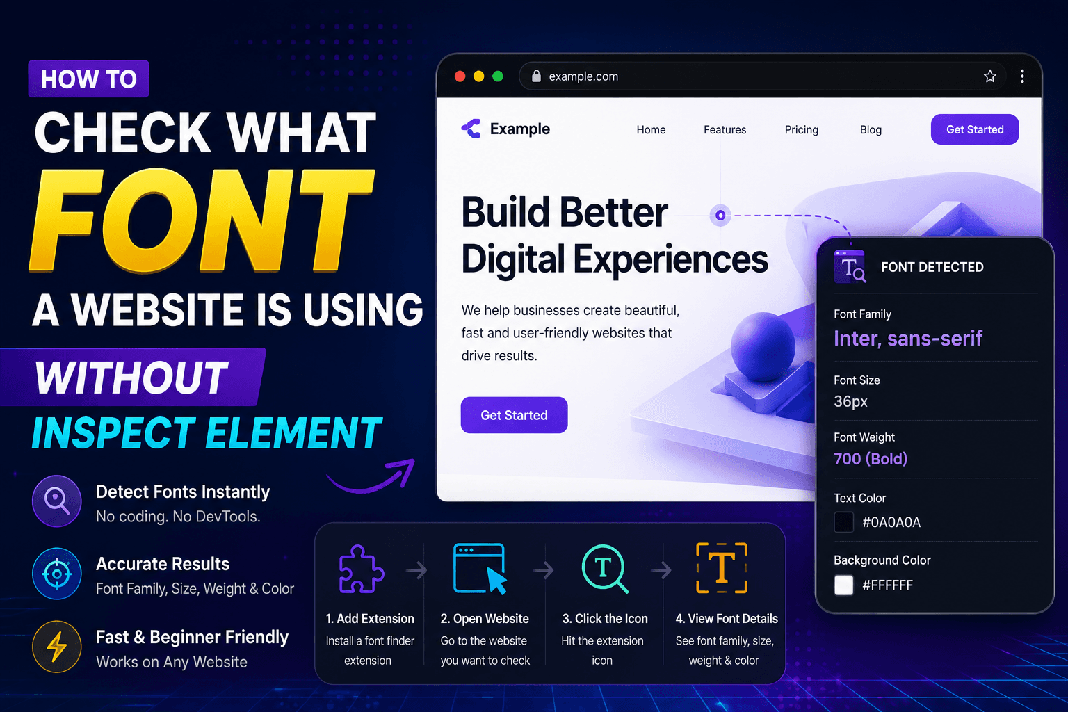 How to Check What Font a Website Is Using Without Inspect Element
